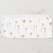 Zitkaart Header Modern Boho Wildflower Kaart (Achterkant)