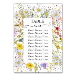 Zitkuur voor de lenteminar van de Wildflower Weddi Kaart