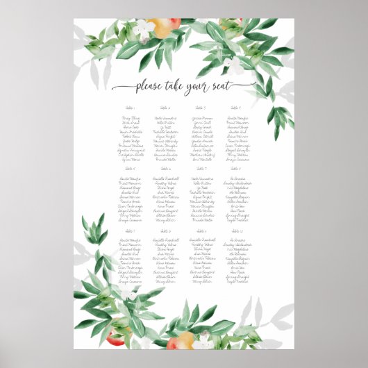 Zitplaats voor de zomerboomgaard poster (Voorkant)