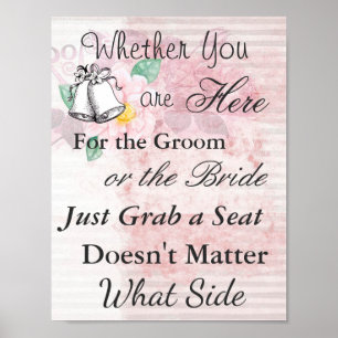 Zitplaats voor Poster voor bruiloft,  thema