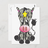 Zitplaats Zebra Briefkaart (Voorkant / Achterkant)
