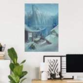 Zitten in de sneeuw - Poster (Thuiskantoor)