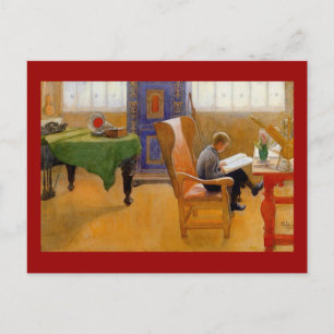 Zitten in de stoel van de voorzitter briefkaart