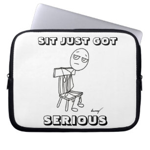 ZITTEN IS NU ECHT SERIEUS Laptophoes Laptop Sleeve