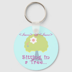 Zitten personaliseren in een boom, (),<Name> Sleutelhanger