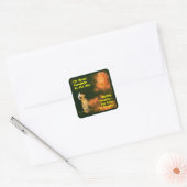 Zitten  voor veel behandelingen vierkante sticker (Envelop)