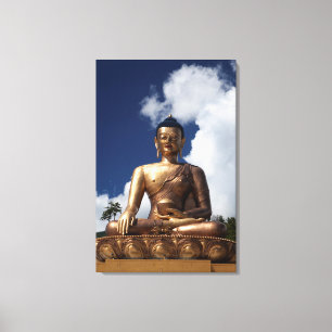 Zittend Boeddhabeeld Canvas Afdruk
