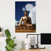 Zittend Boeddhabeeld Poster (Thuiskantoor)
