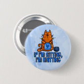 zittend breien ronde button 5,7 cm (Voorkant /achterkant)