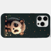 Zittend  Kawaii Hedgehog iPhone Case (Achterkant (horizontaal))