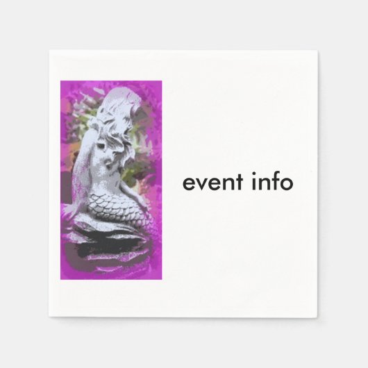 zittend maïstisch papier servet (Voorkant)