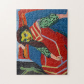 zittend meisje | Ernst Ludwig Kirchner Legpuzzel (Verticaal)