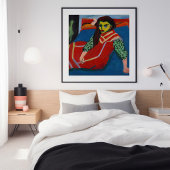 zittend meisje | Ernst Ludwig Kirchner Poster