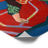 zittend meisje | Ernst Ludwig Kirchner Poster (Hoek)