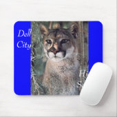 zittende cougar, Dell City, High School Muismat (Met muis)