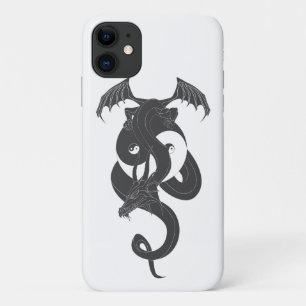Zittende draak op Yin Yang iPhone 11 Hoesje