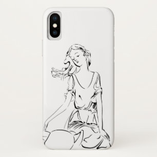 Zittende fee... iPhone x hoesje