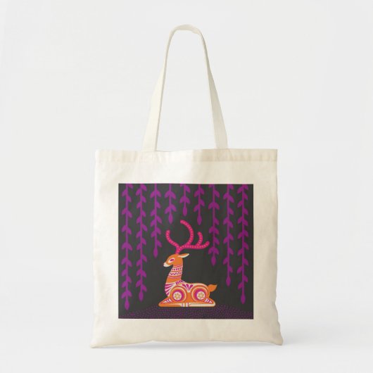 zittende hert tote bag (Voorkant)