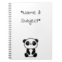 Zittende Pandabeer Notitieboek
