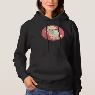 Zittende poedel hoodie