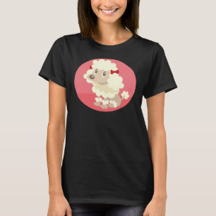 Zittende poedel t-shirt