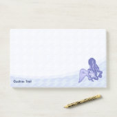 Zittende Zeemeermin Post-it® Notes (Op bureau)