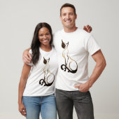 Zitterend  Siamese kat T-Shirt (Unisex)