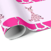 Zitterende Giraffe met Giraffe afdrukken Cadeaupapier (Rol Hoek)