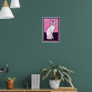 Zitterende kat: Julie de Graag Poster