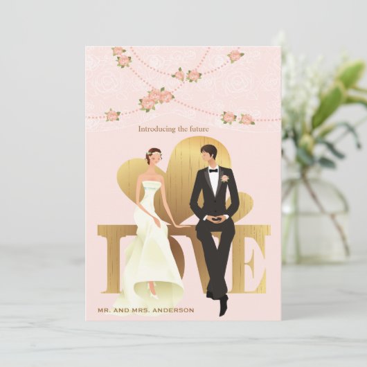 Zitterende  uitnodiging (Staand voorkant)