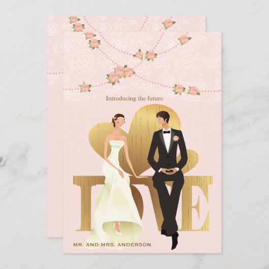 Zitterende  uitnodiging (Voorkant / Achterkant)