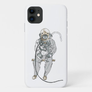 Zitting Diver met duikend Helmkunstwerk iPhone 11 Hoesje