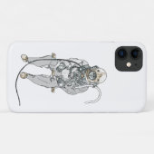 Zitting Diver met duikend Helmkunstwerk Case-Mate iPhone Case (Achterkant (horizontaal))