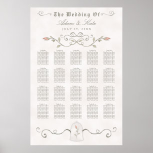 ZITTSCHEMA 151-200 Elegant Beauty Wedding Poster