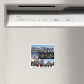 zJP003 i love TOKYO, Japan, Asia, Fridge Magneet (Insitu (Vaatwasser))