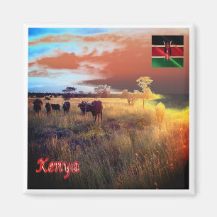 zKE007 KENYA, Panorama, Afrika, Fridge Magneet