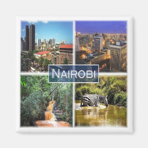 zKE028 NAIROBI, Mosaic, Kenia, Afrika, Fridge Magneet