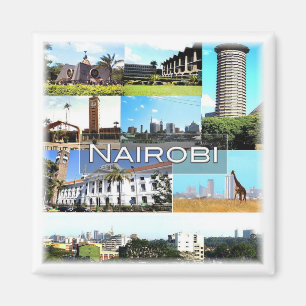 zKE029 NAIROBI, Mosaic, Kenia, Afrika, Fridge Magneet