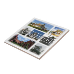 zKH004 PHNOM PENH, Cambodja, Azië, Tegeltje