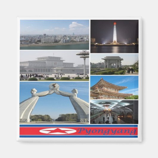 zKP003 PYONGYANG, Noord-Korea, Fridge Magneet (Voorkant)