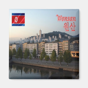 zKP004 WONSAN, Noord-Korea, Azië, Fridge Magneet