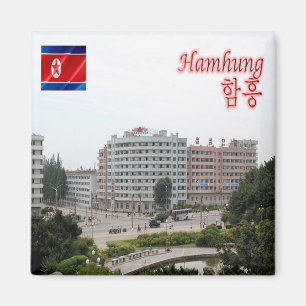 zKP008 HAMHUNG, Noord-Korea, Azië, Fridge Magneet