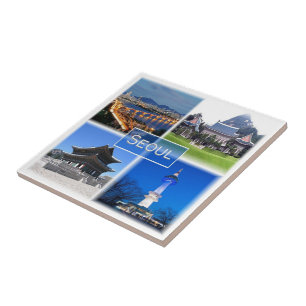 zKR003 SEOUL, Zuid-Korea ROK, Azië, Tegeltje