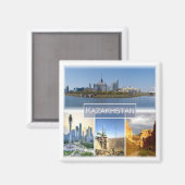 zKZ003 ASTANA, Kazachstan, Azië, Fridge Magneet (Voorkant / Achterkant)