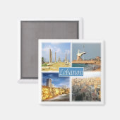 zLB005 LIBANON mozaïek, Azië, Fridge Magneet (Voorkant / Achterkant)