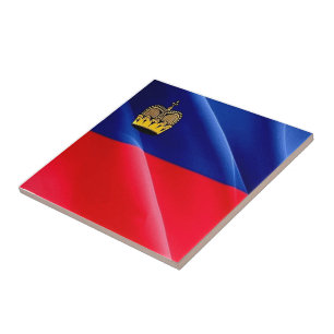 zLI002 LIECHTENSTEIN wafig FLAG - Fridge Magnet K Tegeltje