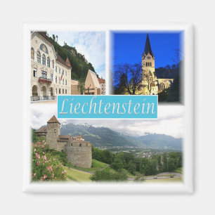 zLI003 VADUZ Liechtenstein, Fridge Magneet