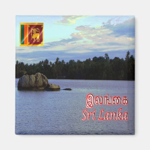 zLK011 Bentota, rivier DHARGA, Sri Lanka, Azië, Fr Magneet