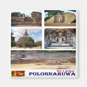 ZLK015 POLONNARUWA collage, Sri Lanka, Fridge Magneet