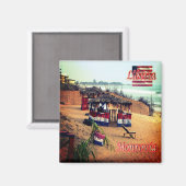 zLR003 MONROVIA, Beach, Liberia, Afrika, Fridge Magneet (Voorkant / Achterkant)